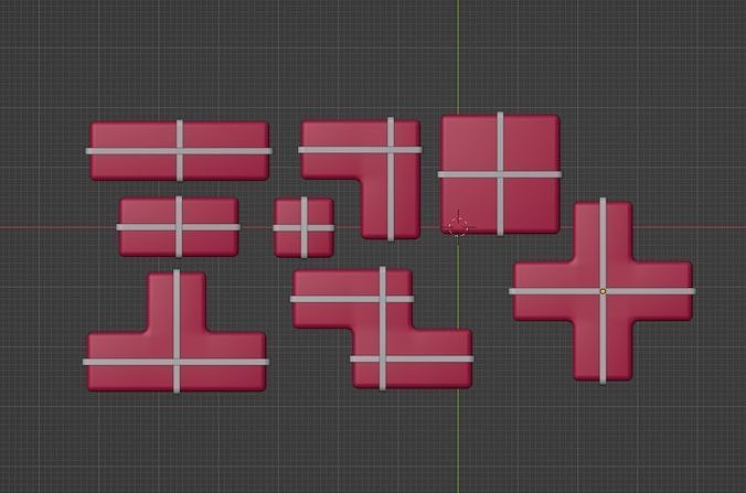 Low Poly Boxes Low-poly 3D model