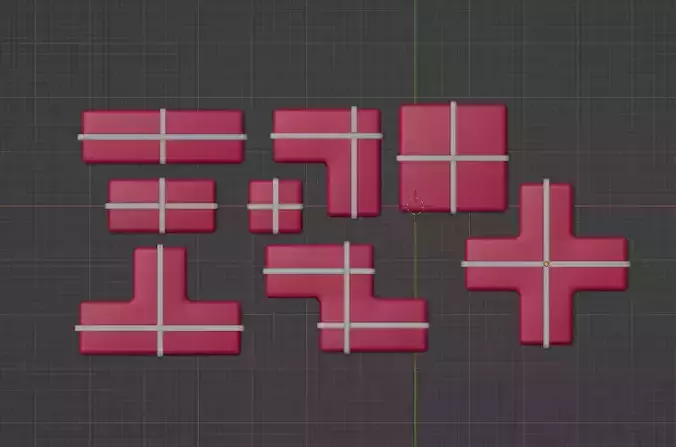 Low Poly Boxes Low-poly 3D model