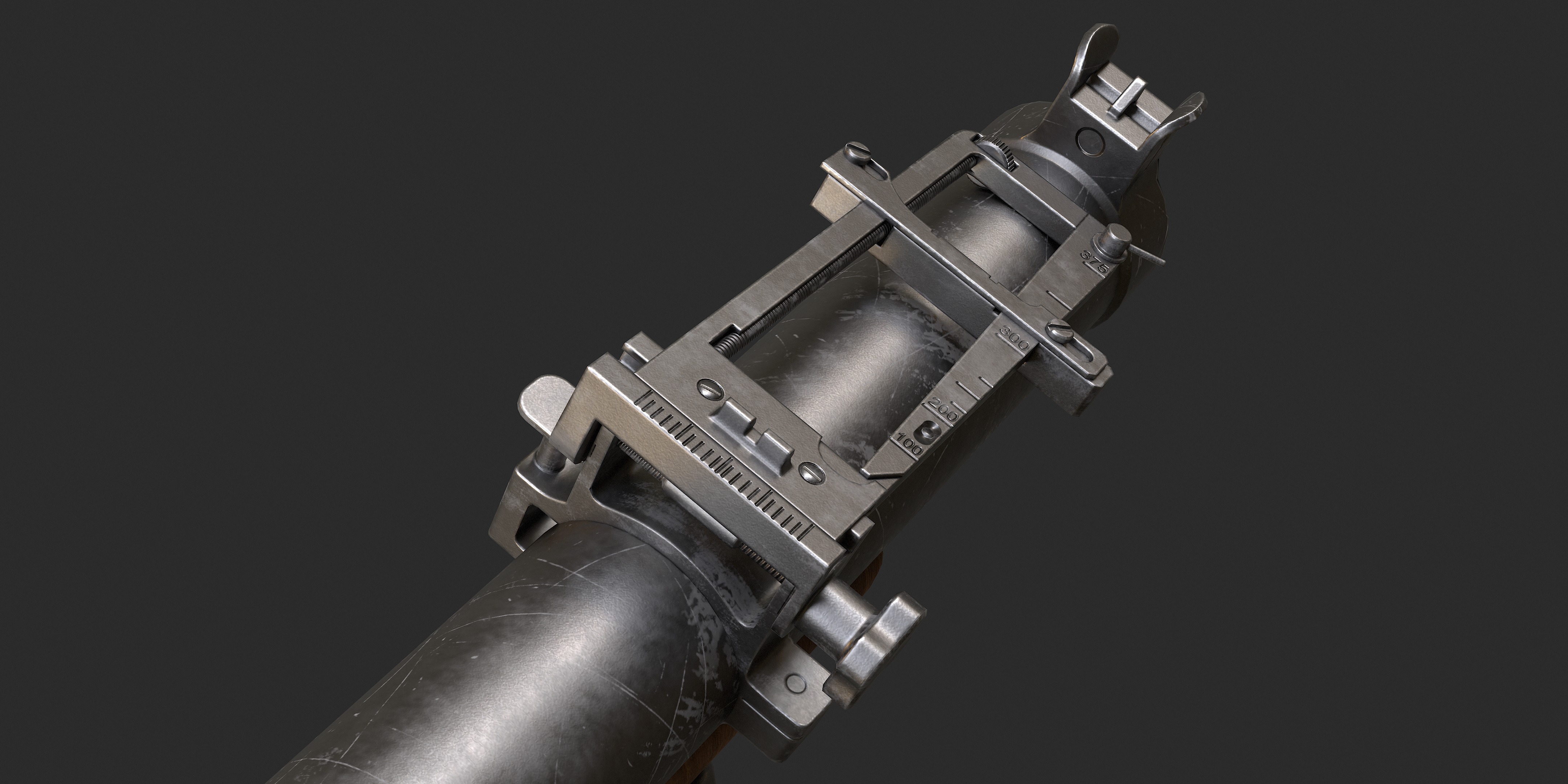 M79 Grenade Launcher Low Poly Low-poly 3D model_4