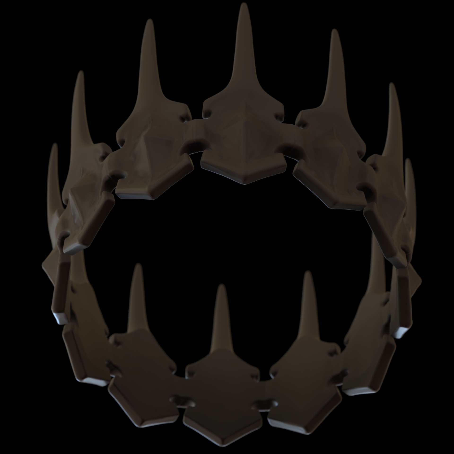 Crown of Shadows 3D print model_12