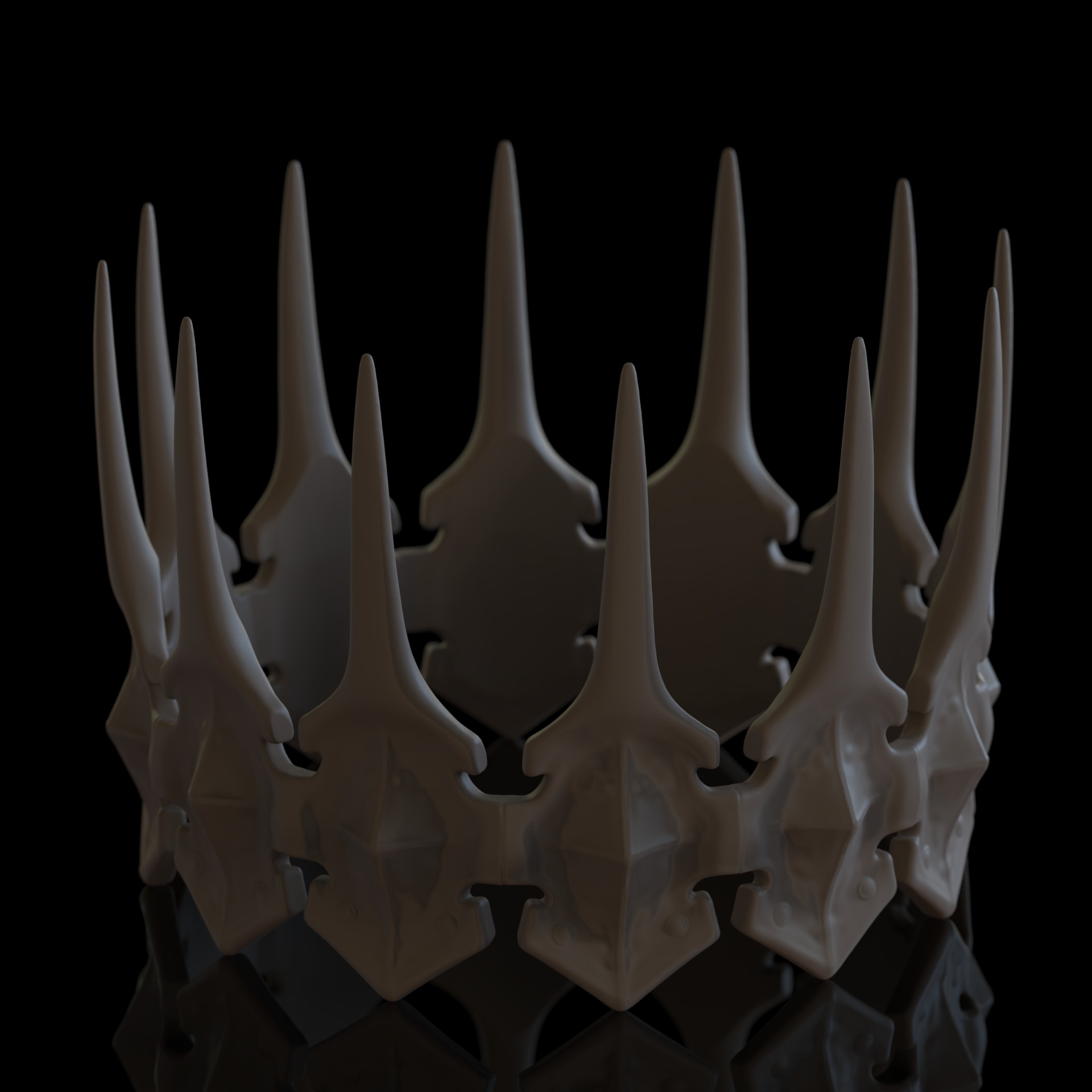 Crown of Shadows 3D print model_9