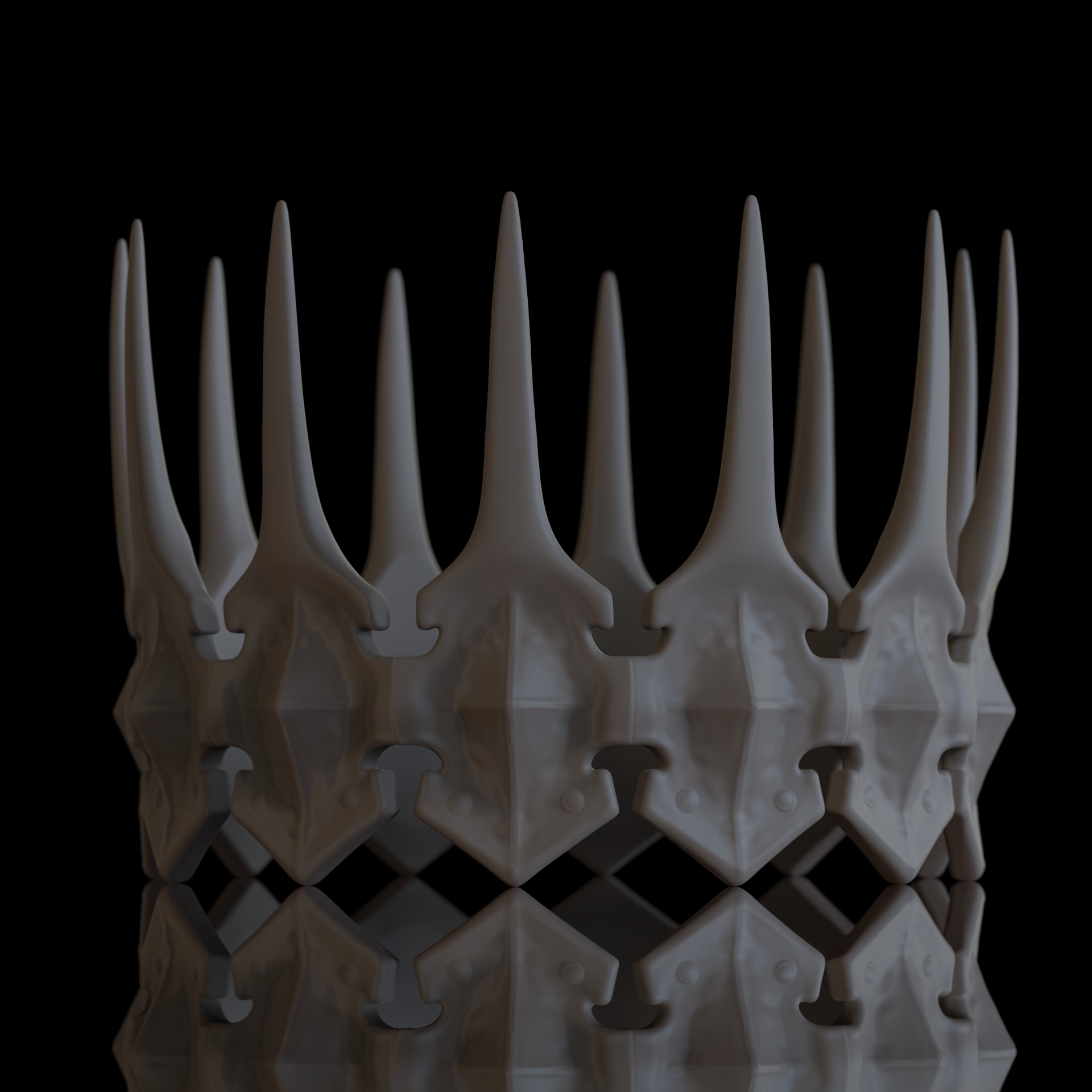 Crown of Shadows 3D print model_10