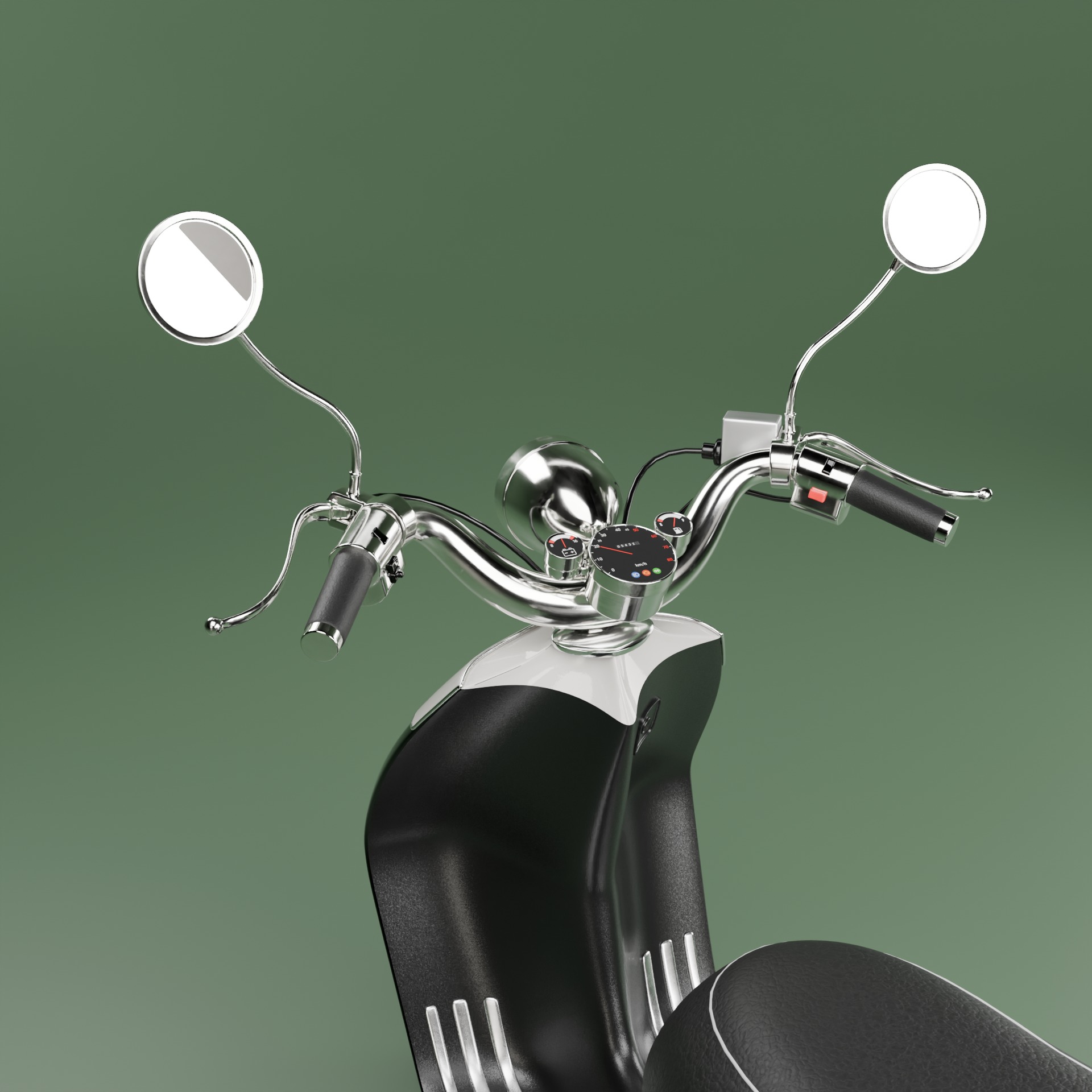 Retro scooter 3D model_5