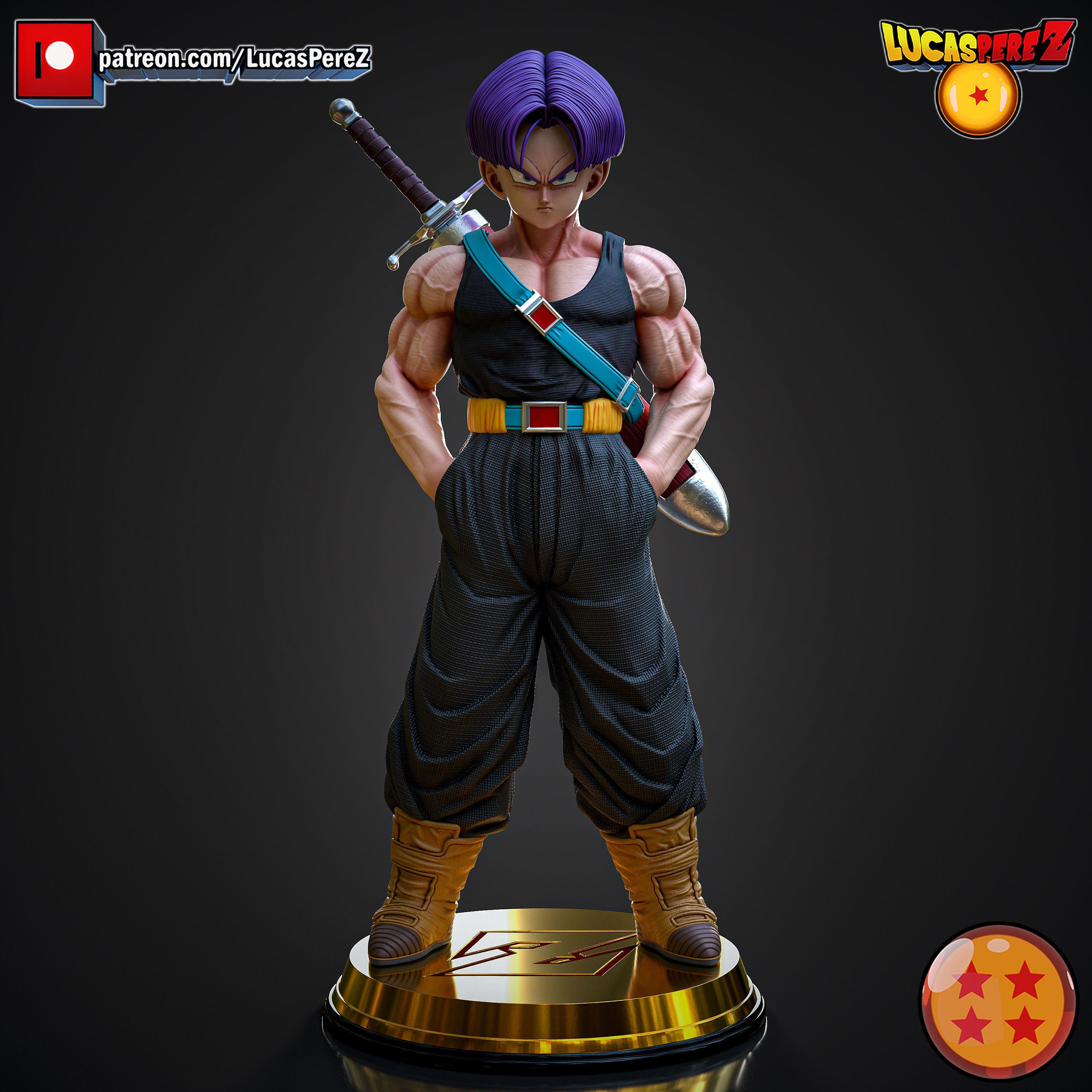 TRUNKS Z WARRIORS 3D print model_5