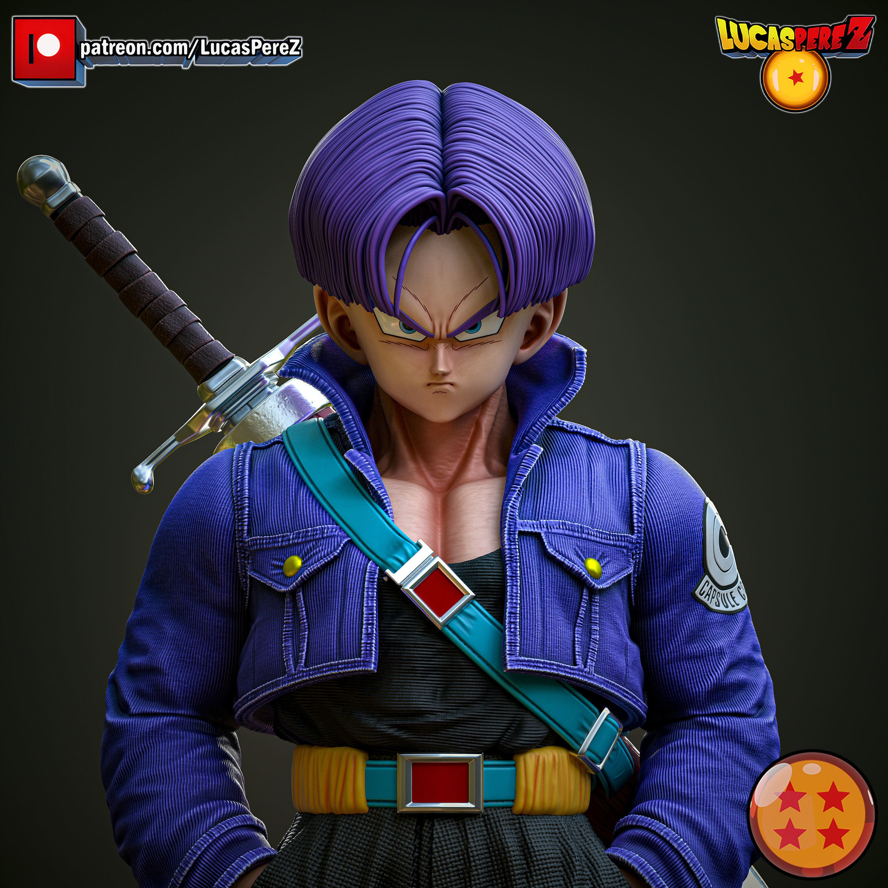 TRUNKS Z WARRIORS 3D print model_2