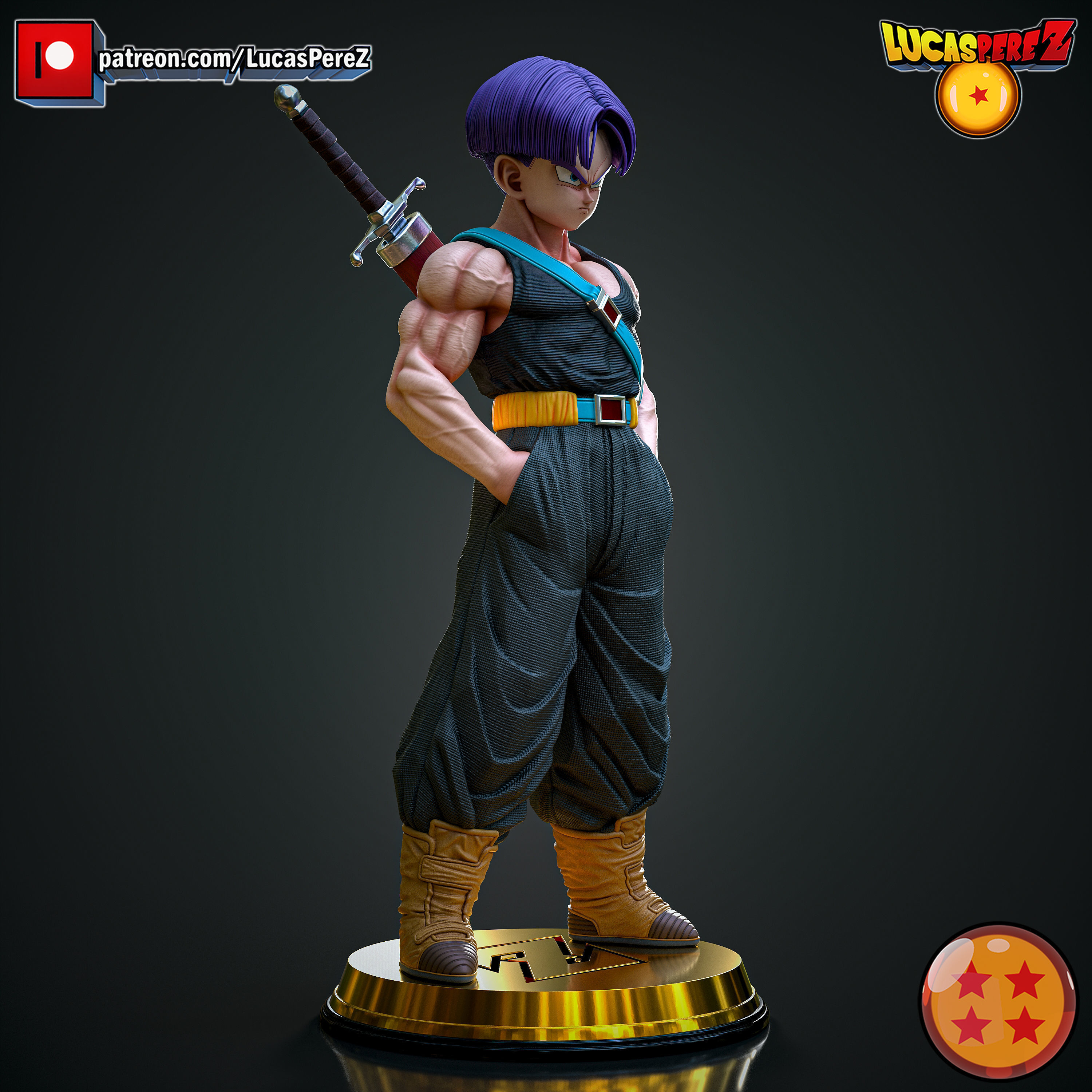 TRUNKS Z WARRIORS 3D print model_12