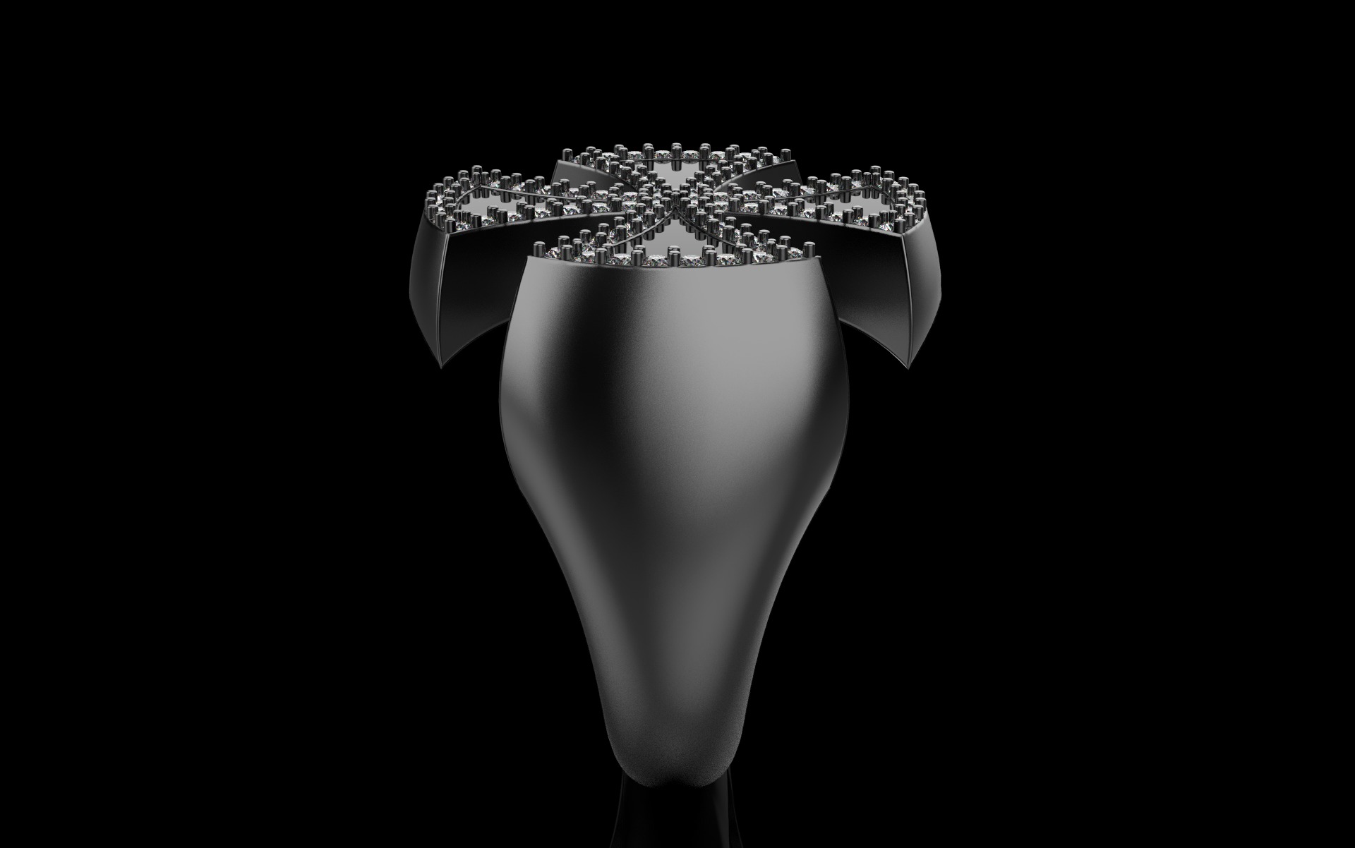 Cross man signet ring model 1028 3D print model_27