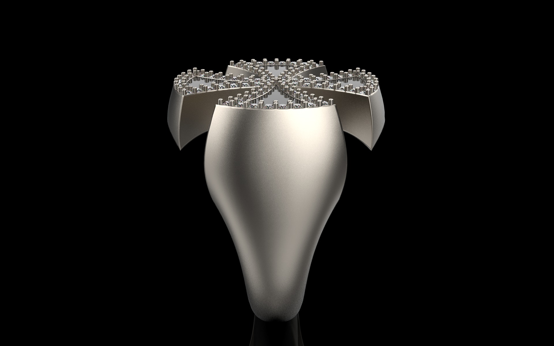 Cross man signet ring model 1028 3D print model_25