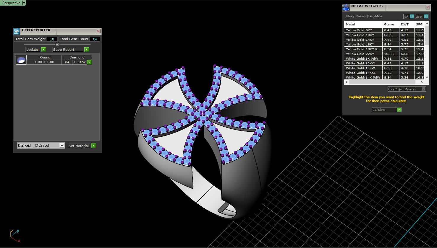 Cross man signet ring model 1028 3D print model_4