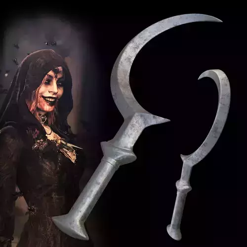 Scythe of Dimitrescus daughters from Residual Evil VIII Age 3D print model
