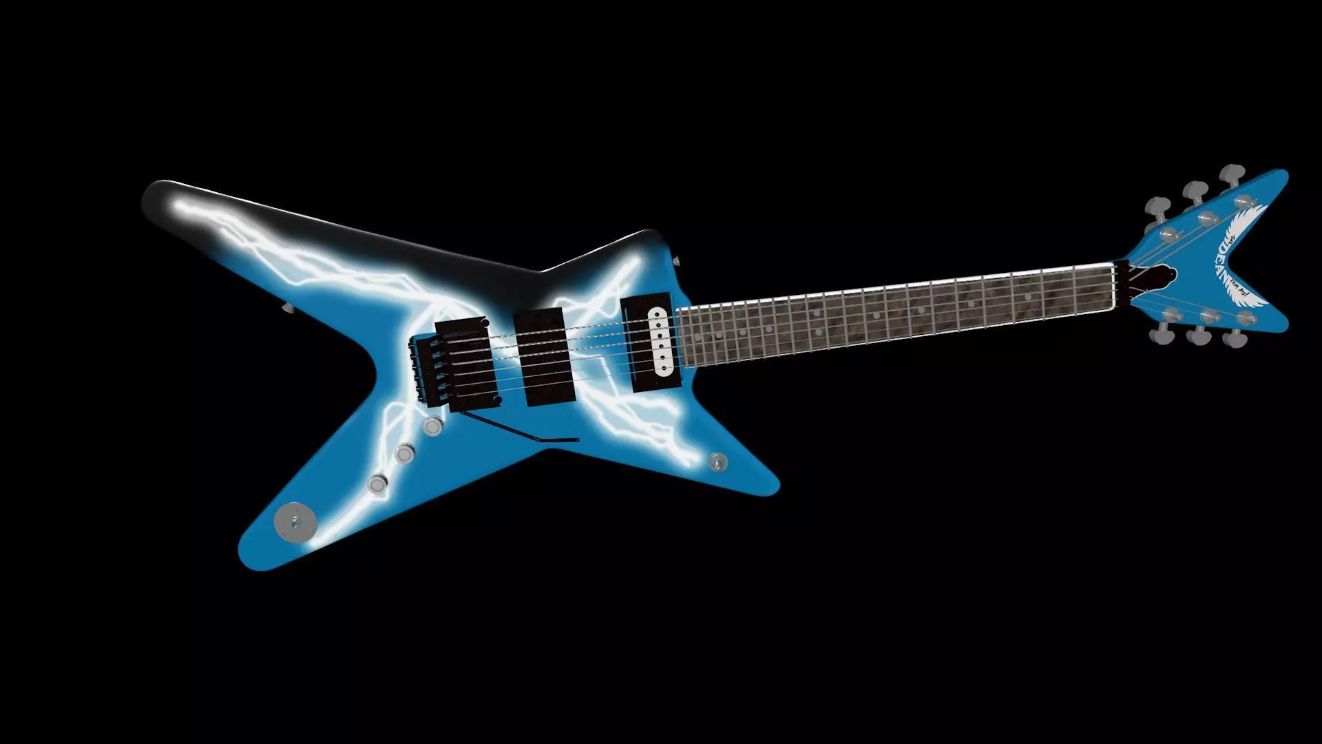 Darrell 3d guitar collection 3D model_0