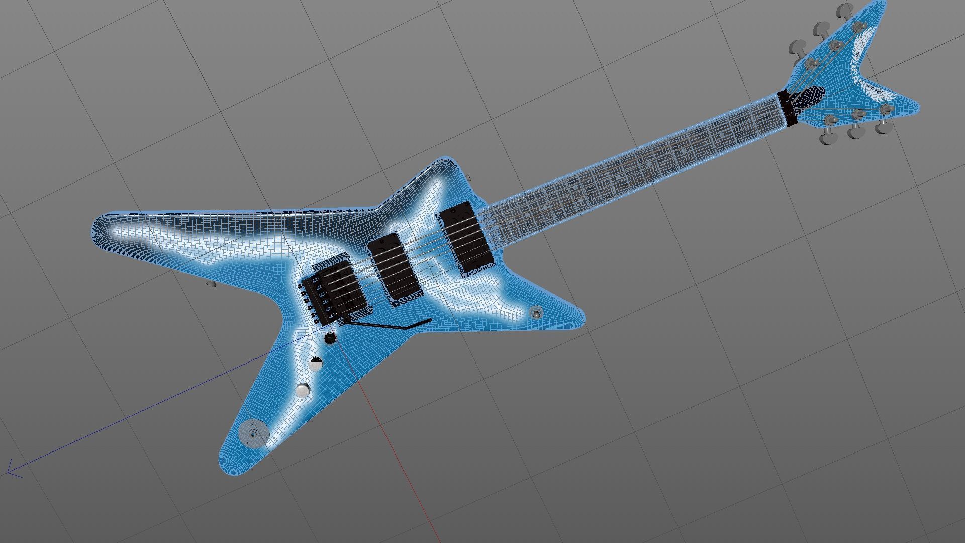 Darrell 3d guitar collection 3D model_5