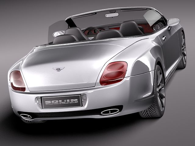 Bentley Continental Supersports Convertible 2011 3D Model 3D model_5