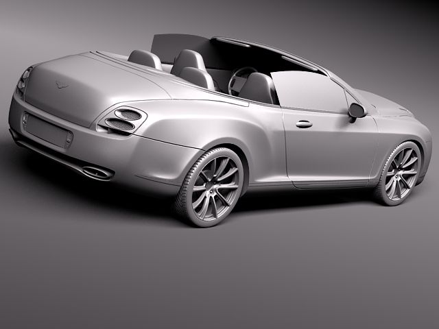 Bentley Continental Supersports Convertible 2011 3D Model 3D model_10