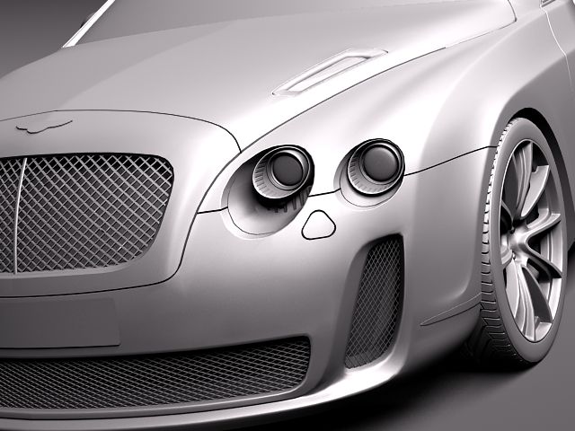 Bentley Continental Supersports Convertible 2011 3D Model 3D model_9