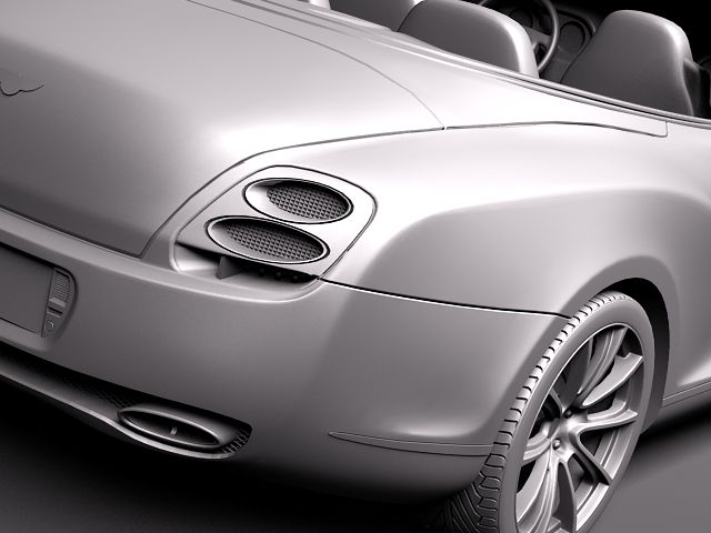 Bentley Continental Supersports Convertible 2011 3D Model 3D model_11