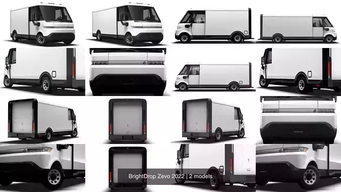 BrightDrop Zevo 2022 3D Model Collection