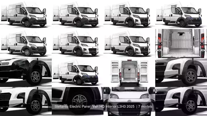Stellantis Electric Panel  Van HQ Interior L3H3 2025 
