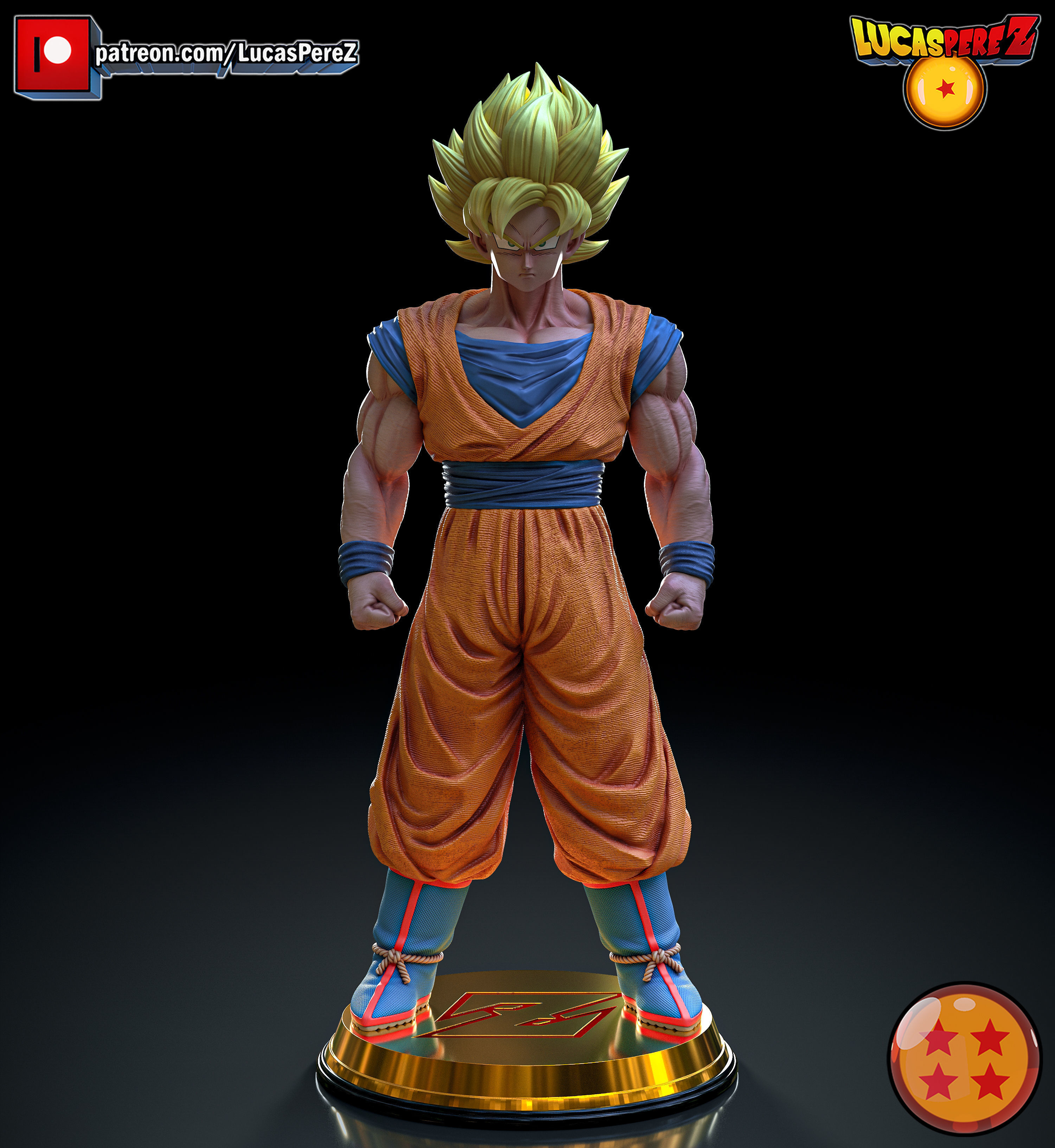 GOKU Z WARRIORS 3D print model_10