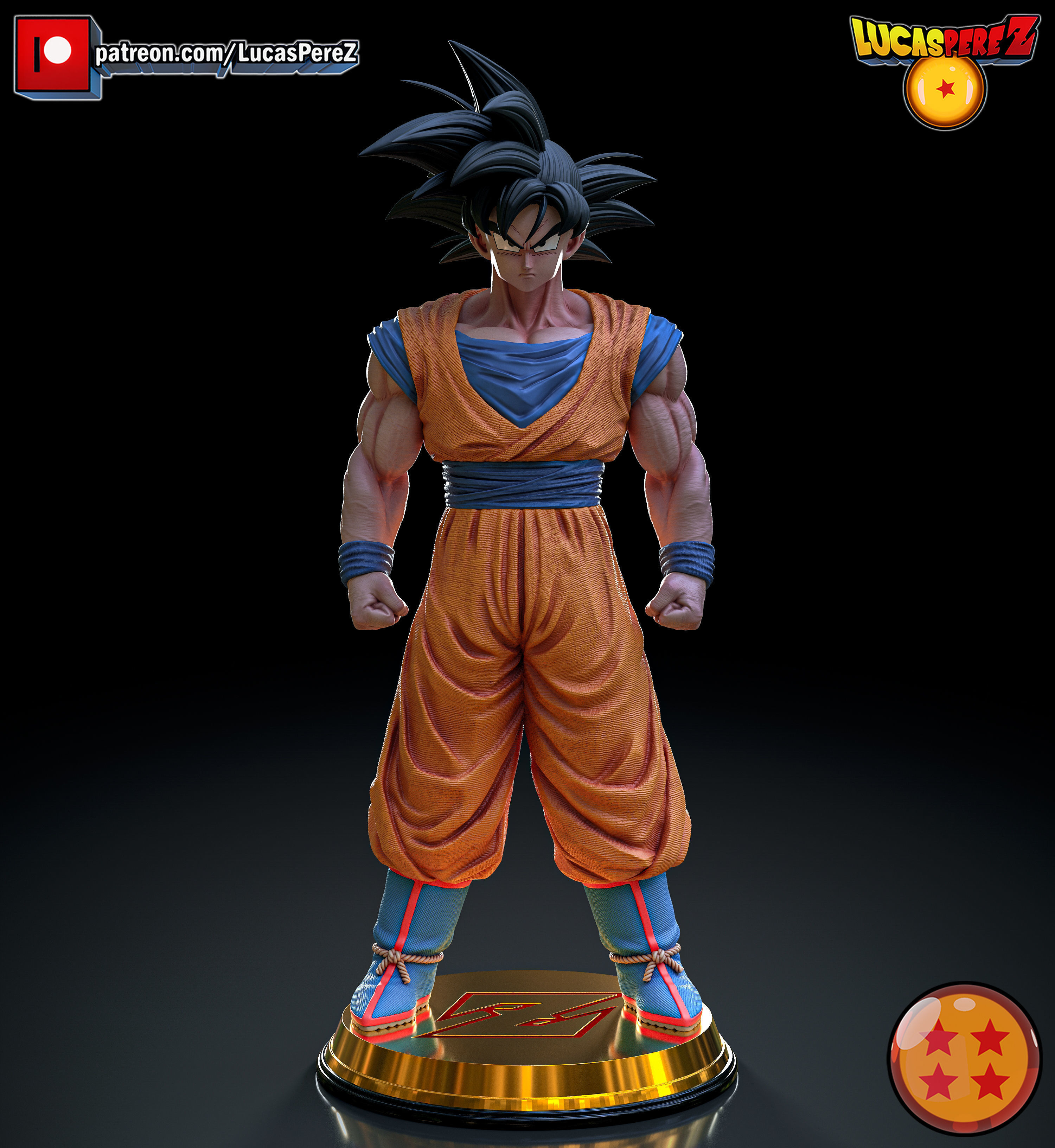 GOKU Z WARRIORS 3D print model_1