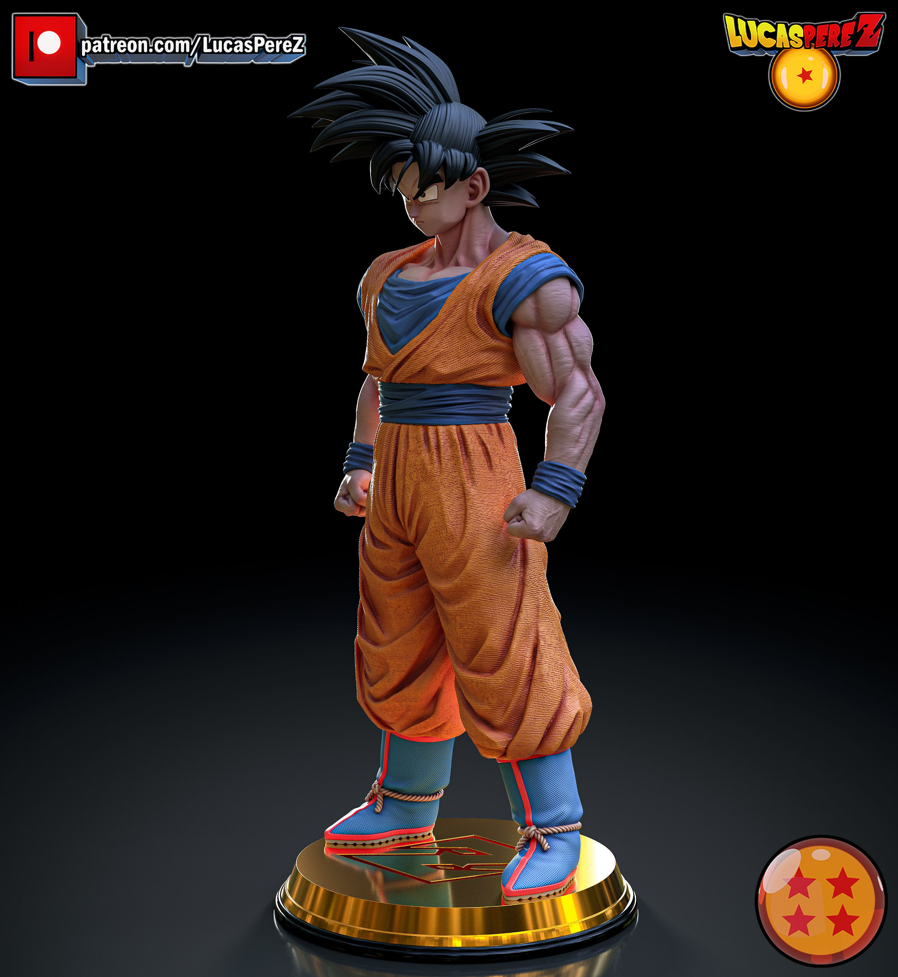 GOKU Z WARRIORS 3D print model_2