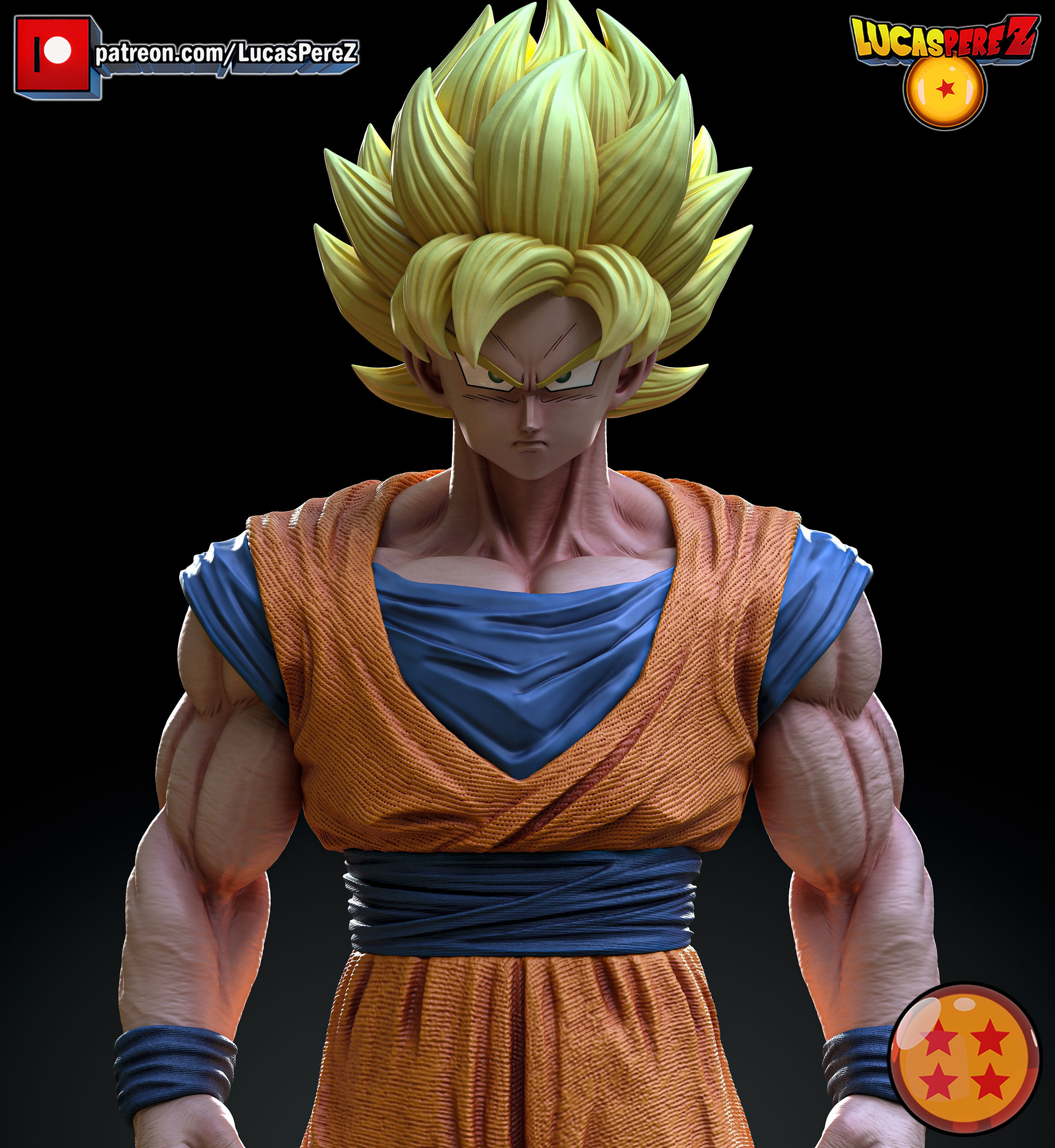 GOKU Z WARRIORS 3D print model_11