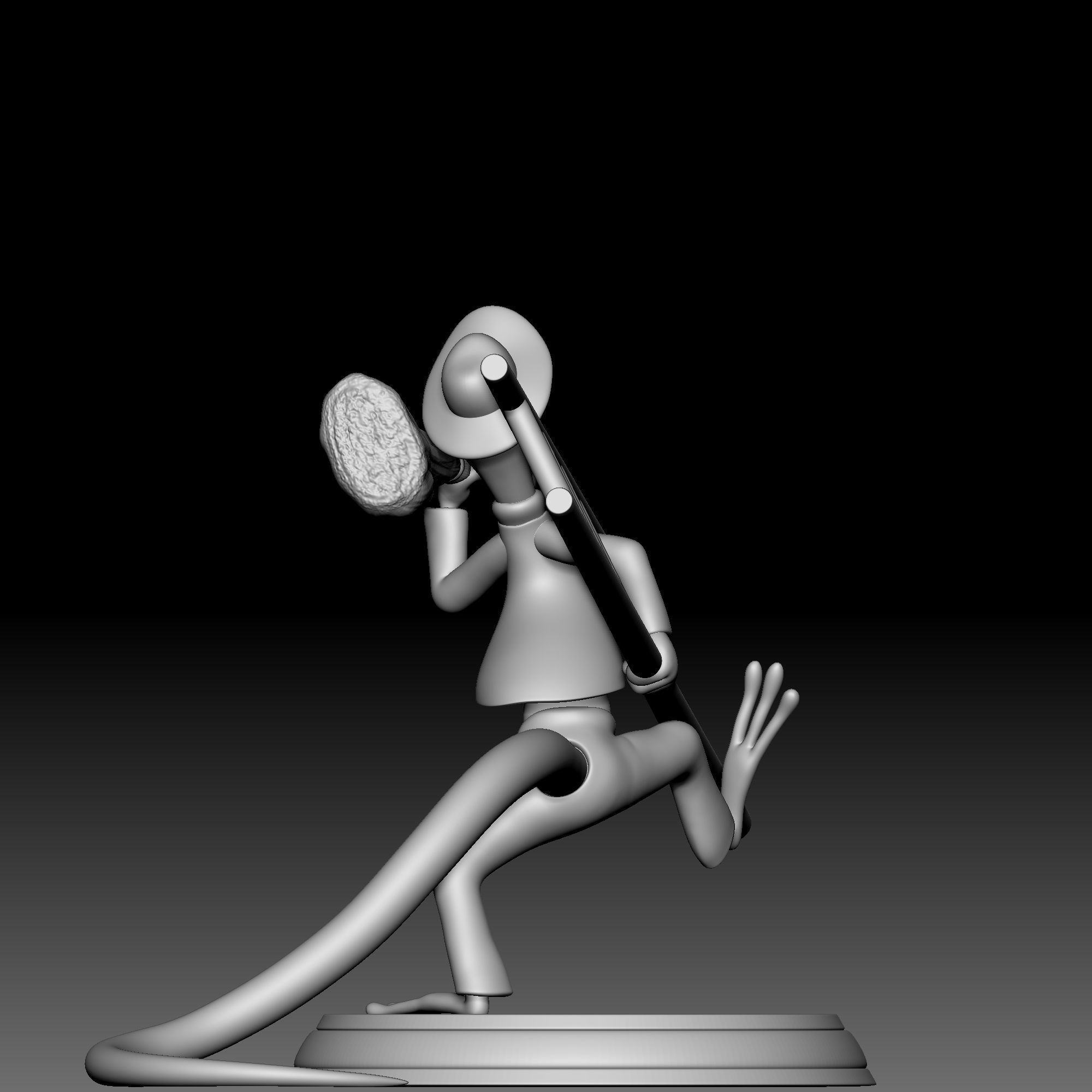Lizard - Alice in Wonderland - 010 3D print model_5