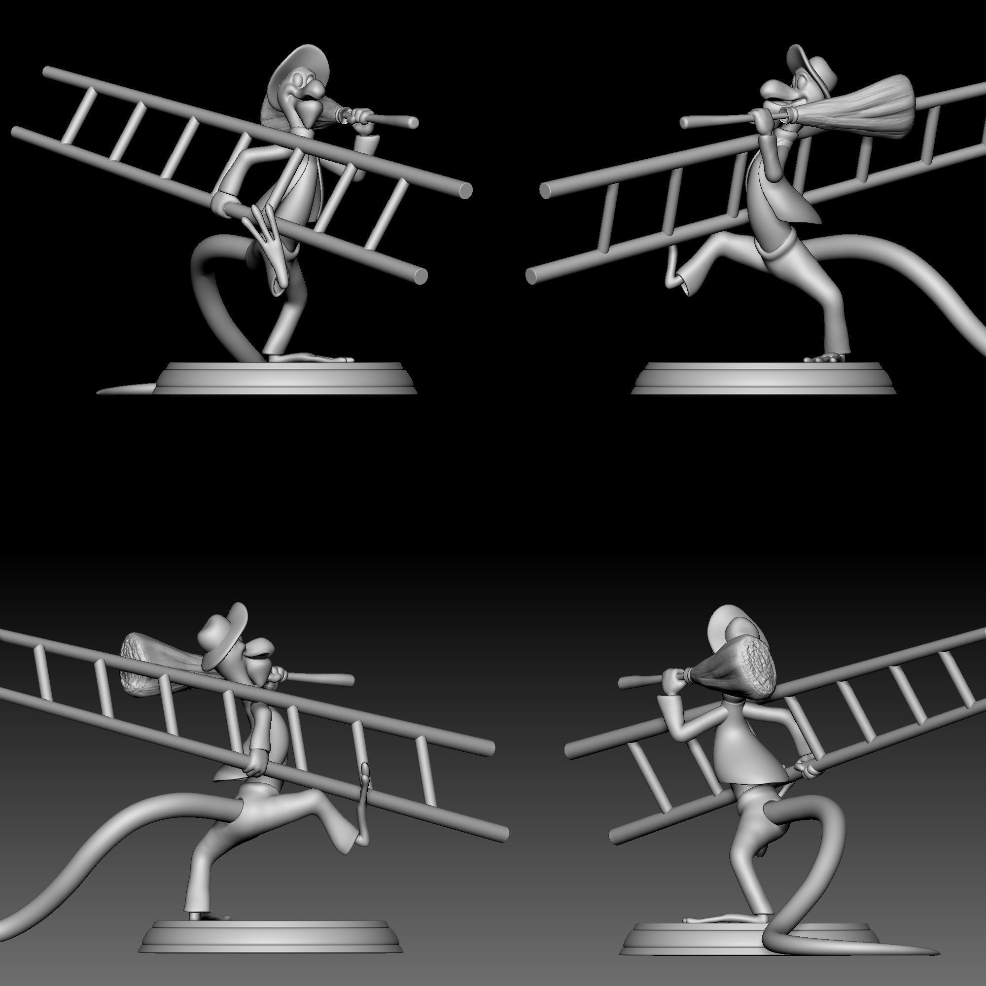 Lizard - Alice in Wonderland - 010 3D print model_9