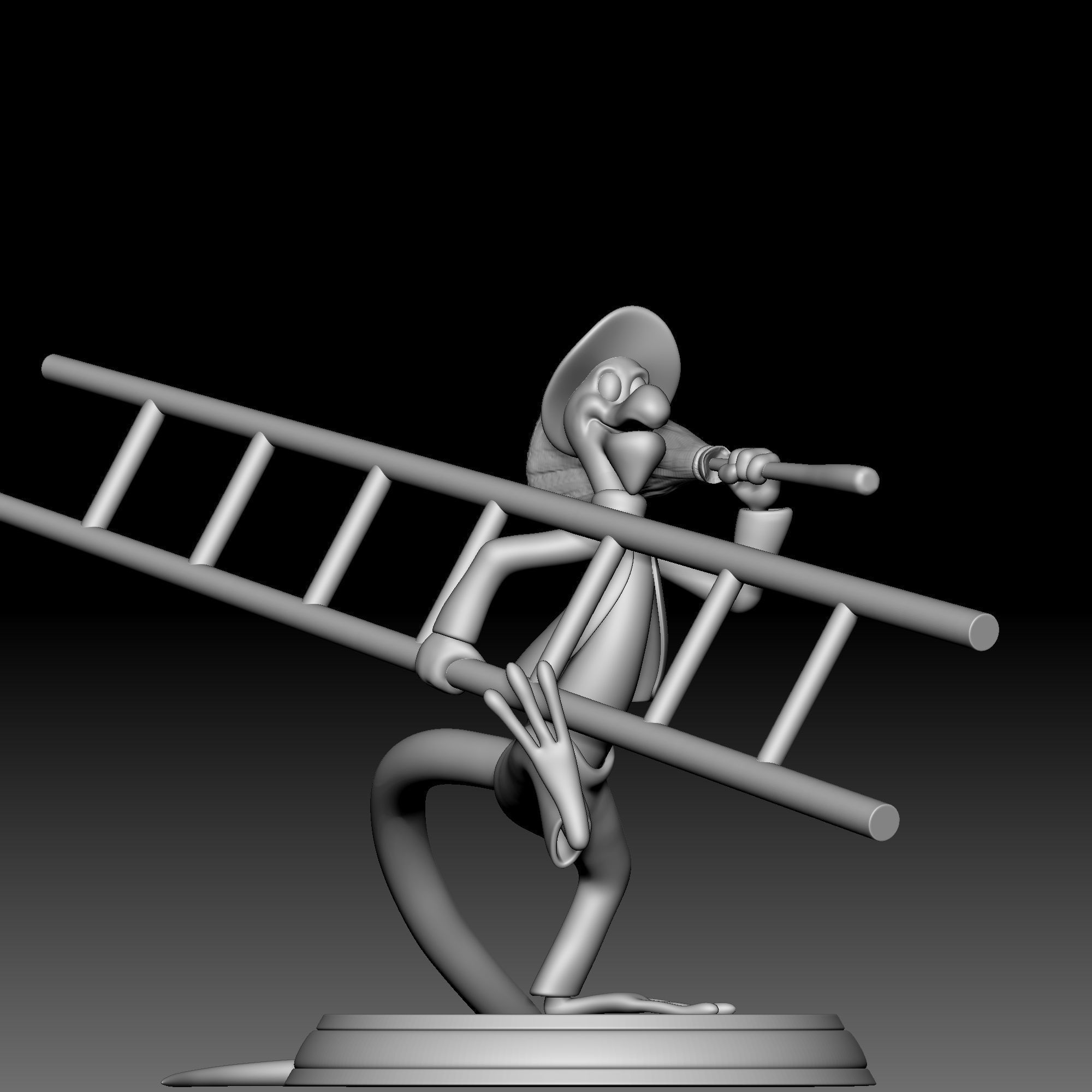 Lizard - Alice in Wonderland - 010 3D print model_8