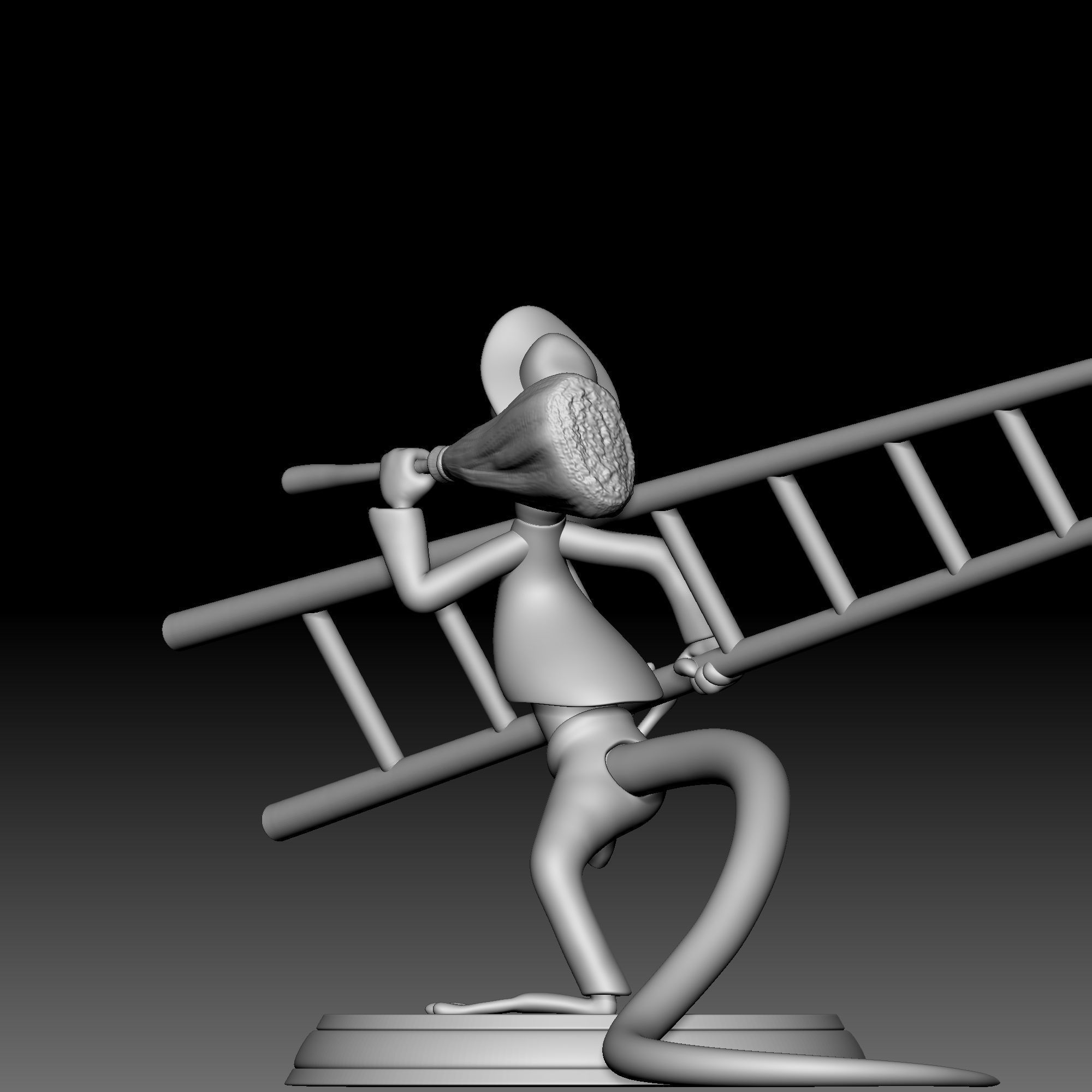 Lizard - Alice in Wonderland - 010 3D print model_4