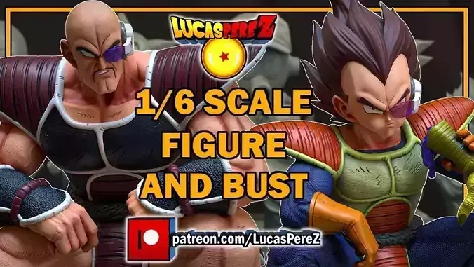 DIORAMA NAPPA AND VEGETA 3D print model