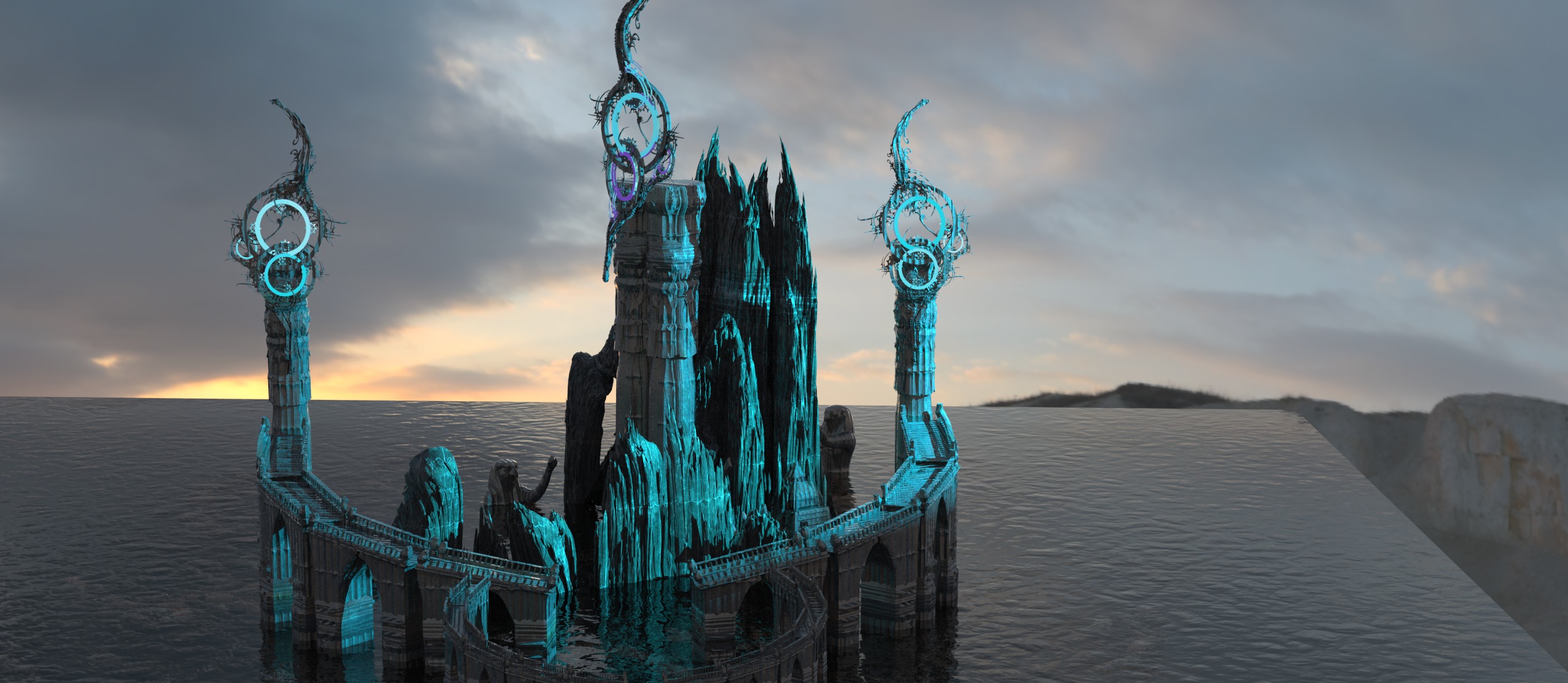 Ice Palace Ring 3D model_1