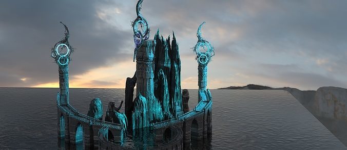 Ice Palace Ring 3D model