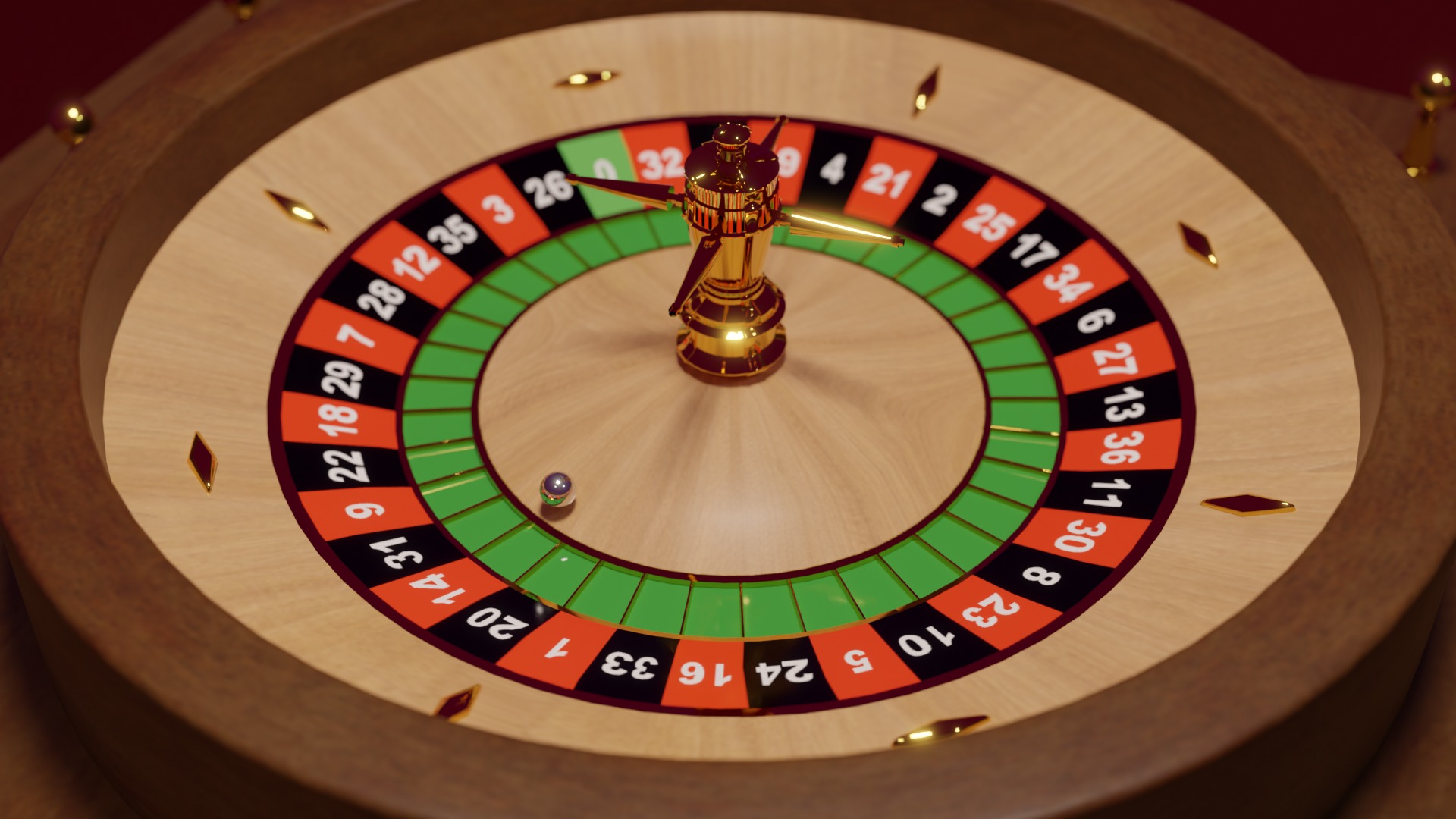 Roulette Table 3D model_5