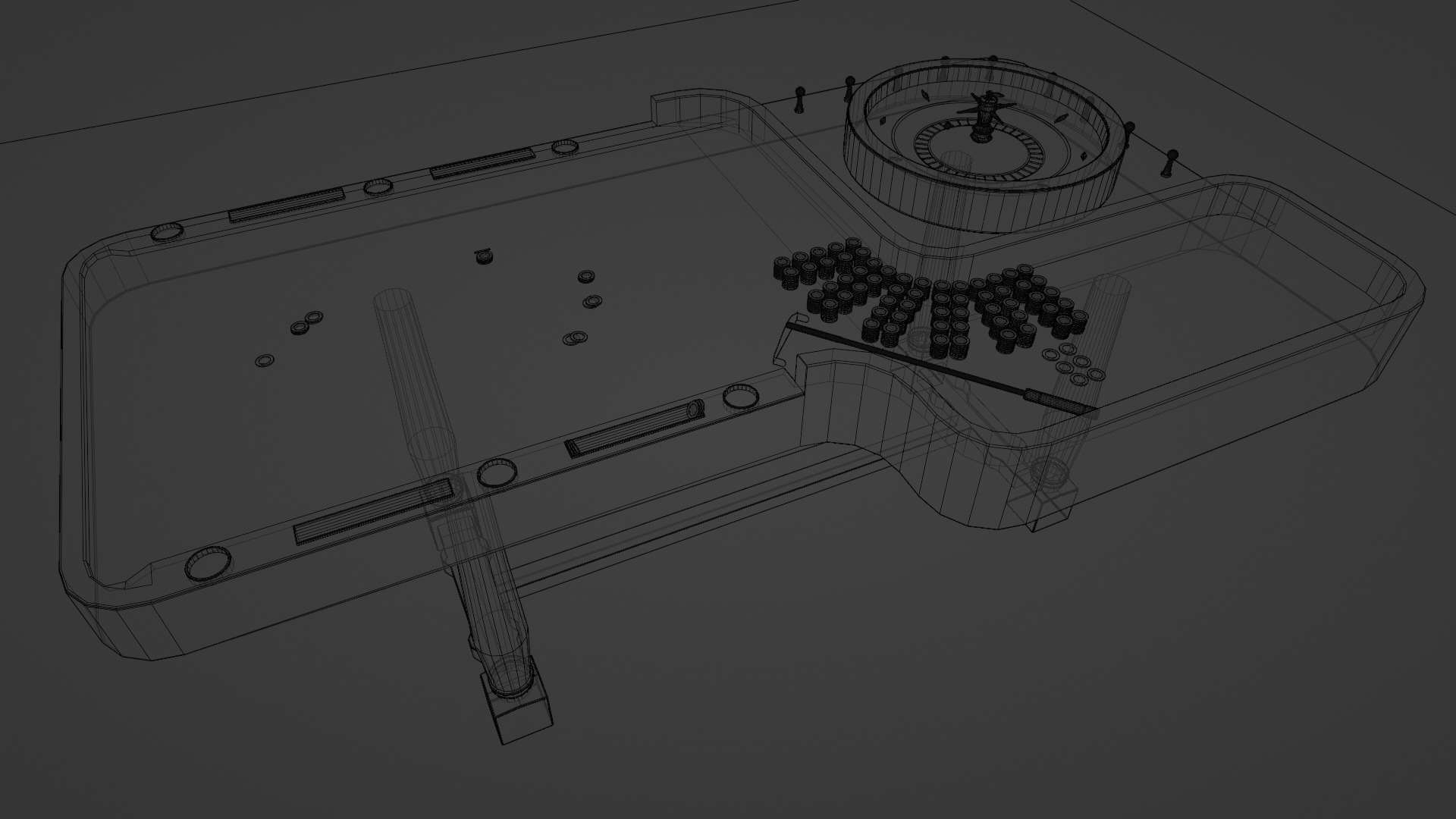 Roulette Table 3D model_8