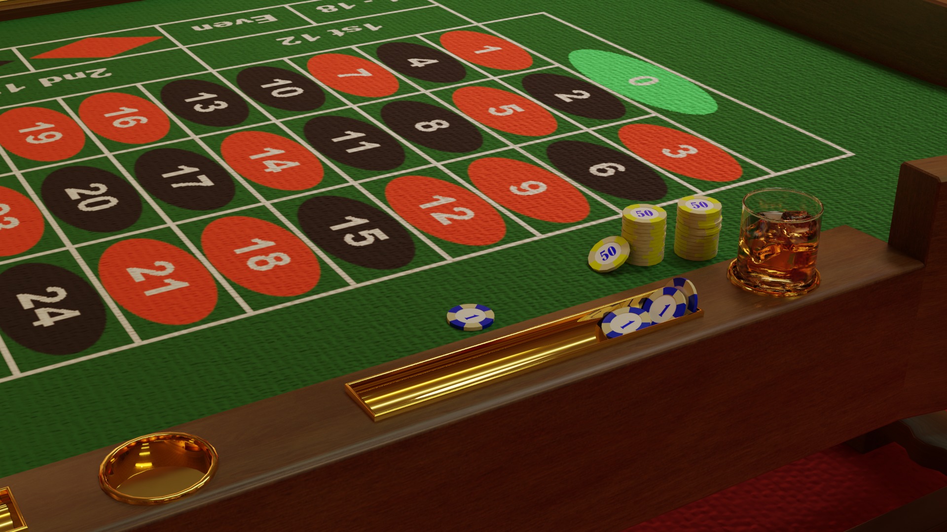 Roulette Table 3D model_4