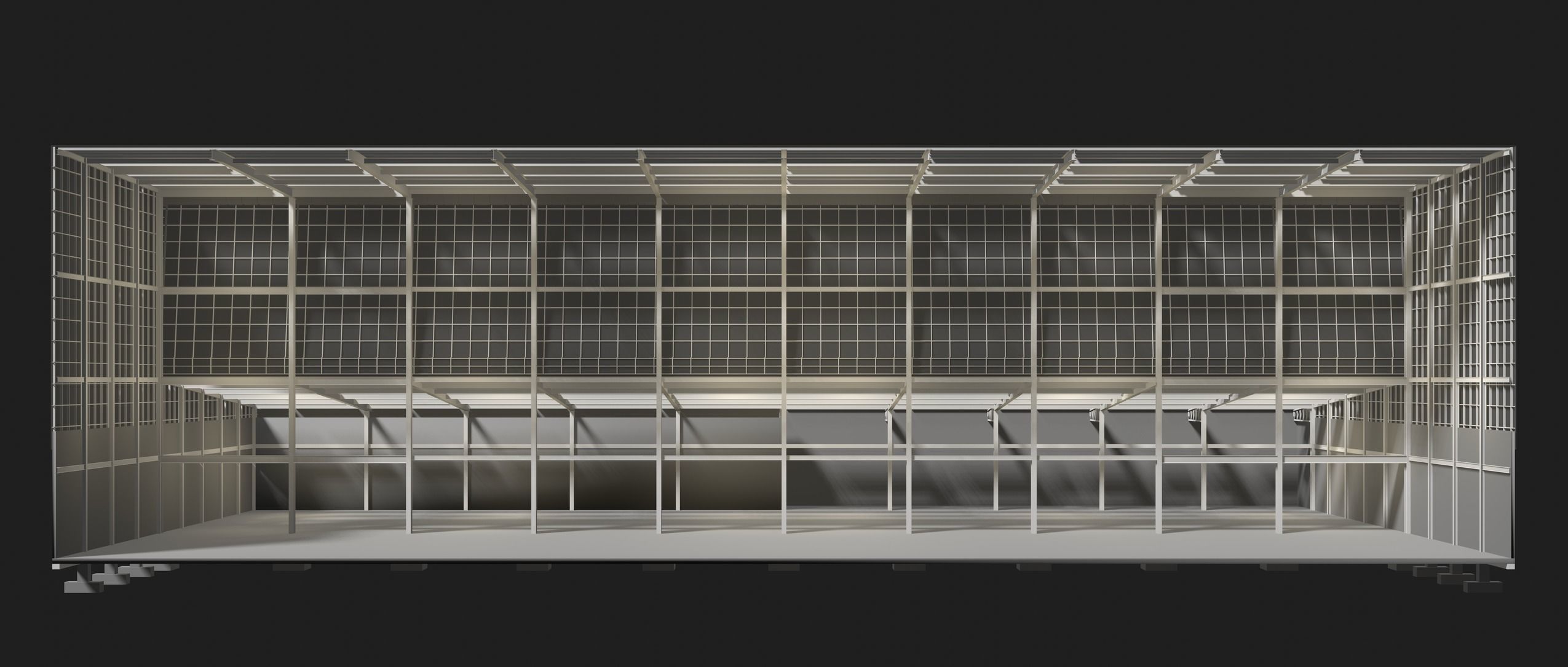 Factory buildings in structure 3D Model Collection_9