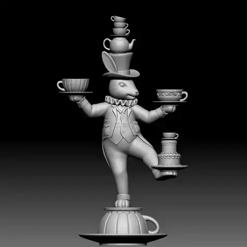 Rabbit - disney - deco - 010 3D print model
