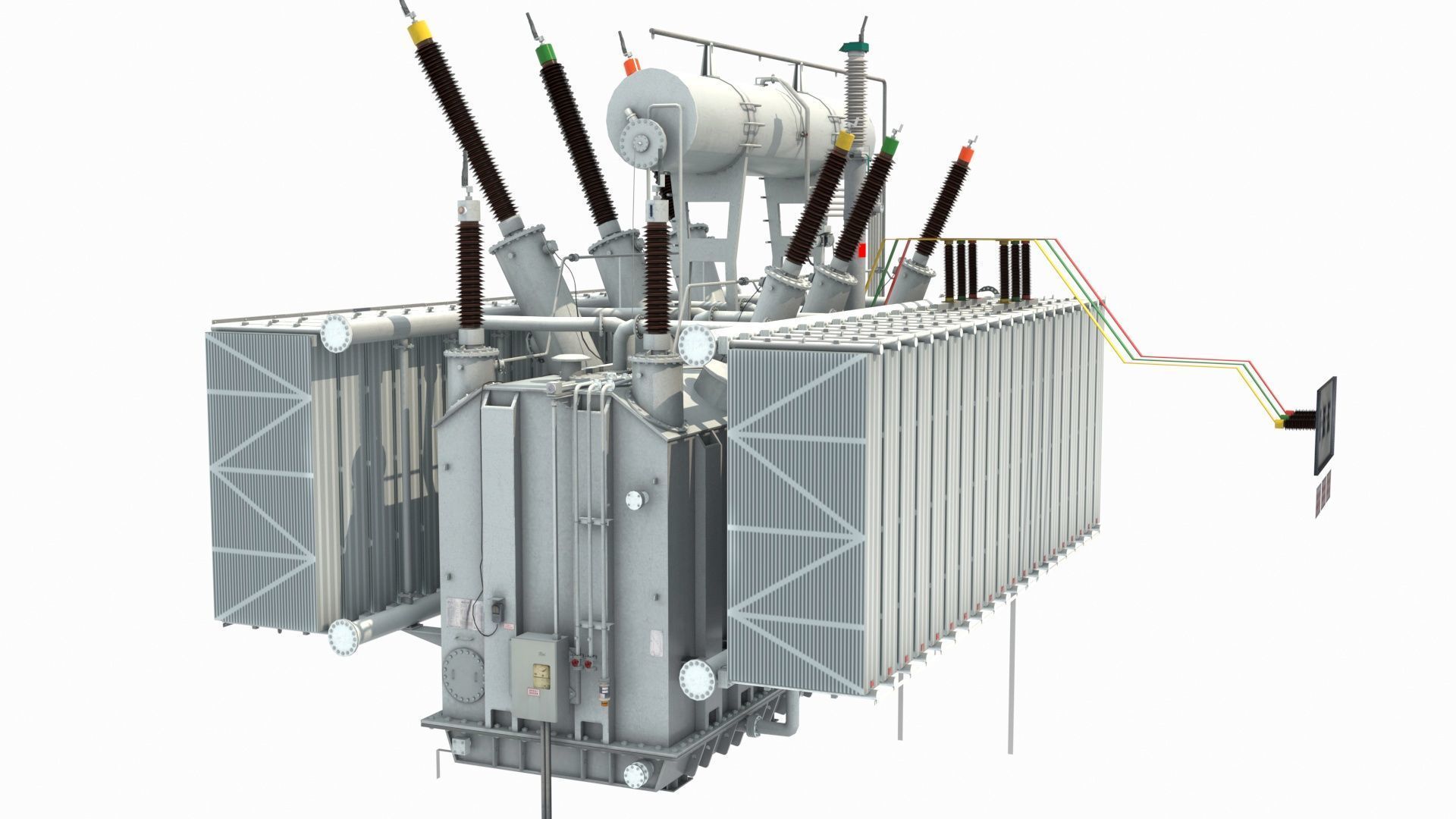 High Voltage Transformer 3D model_2