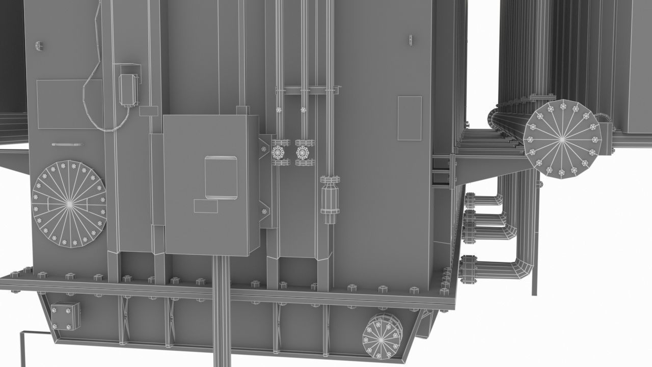 High Voltage Transformer 3D model_14