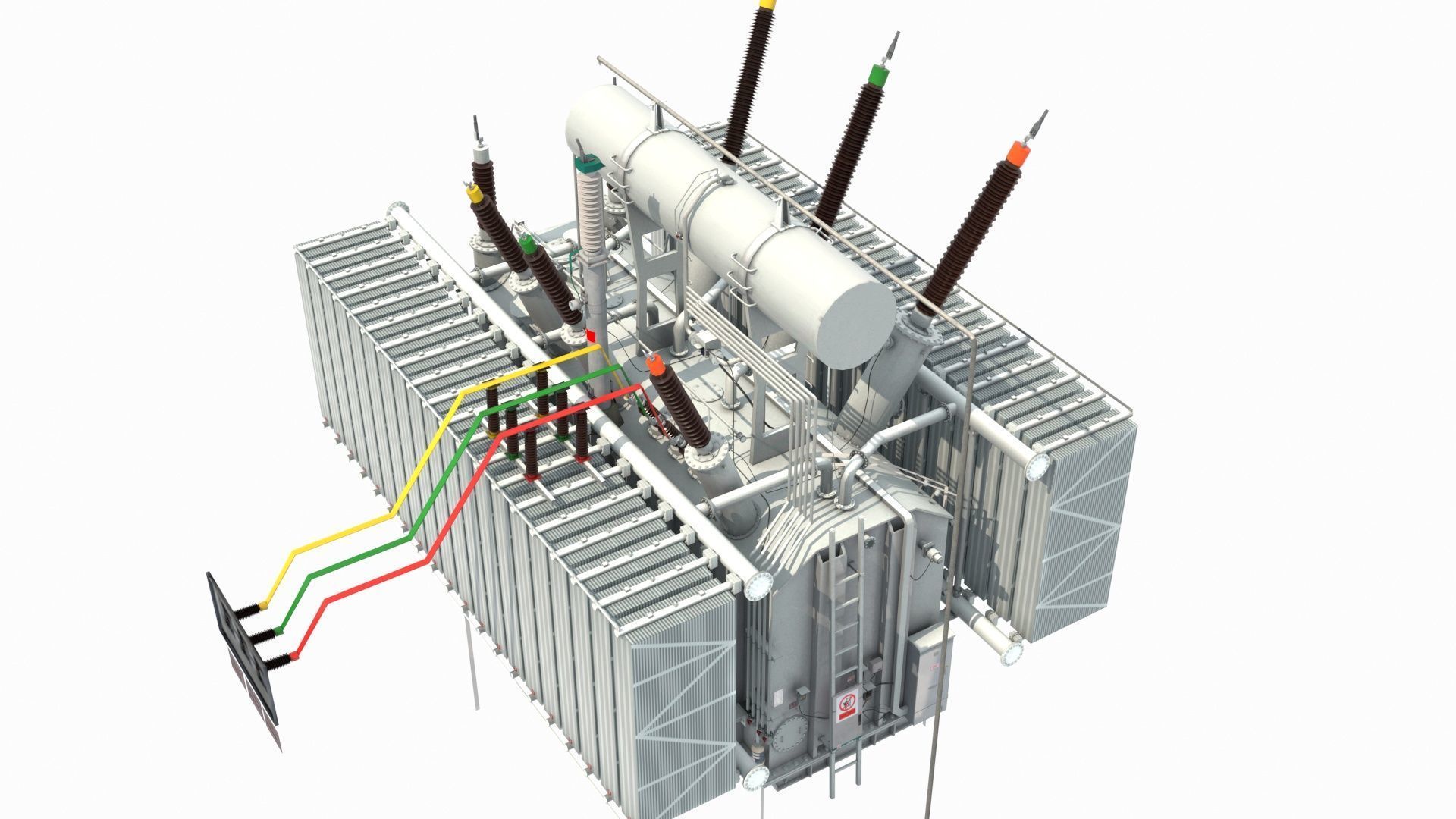 High Voltage Transformer 3D model_5