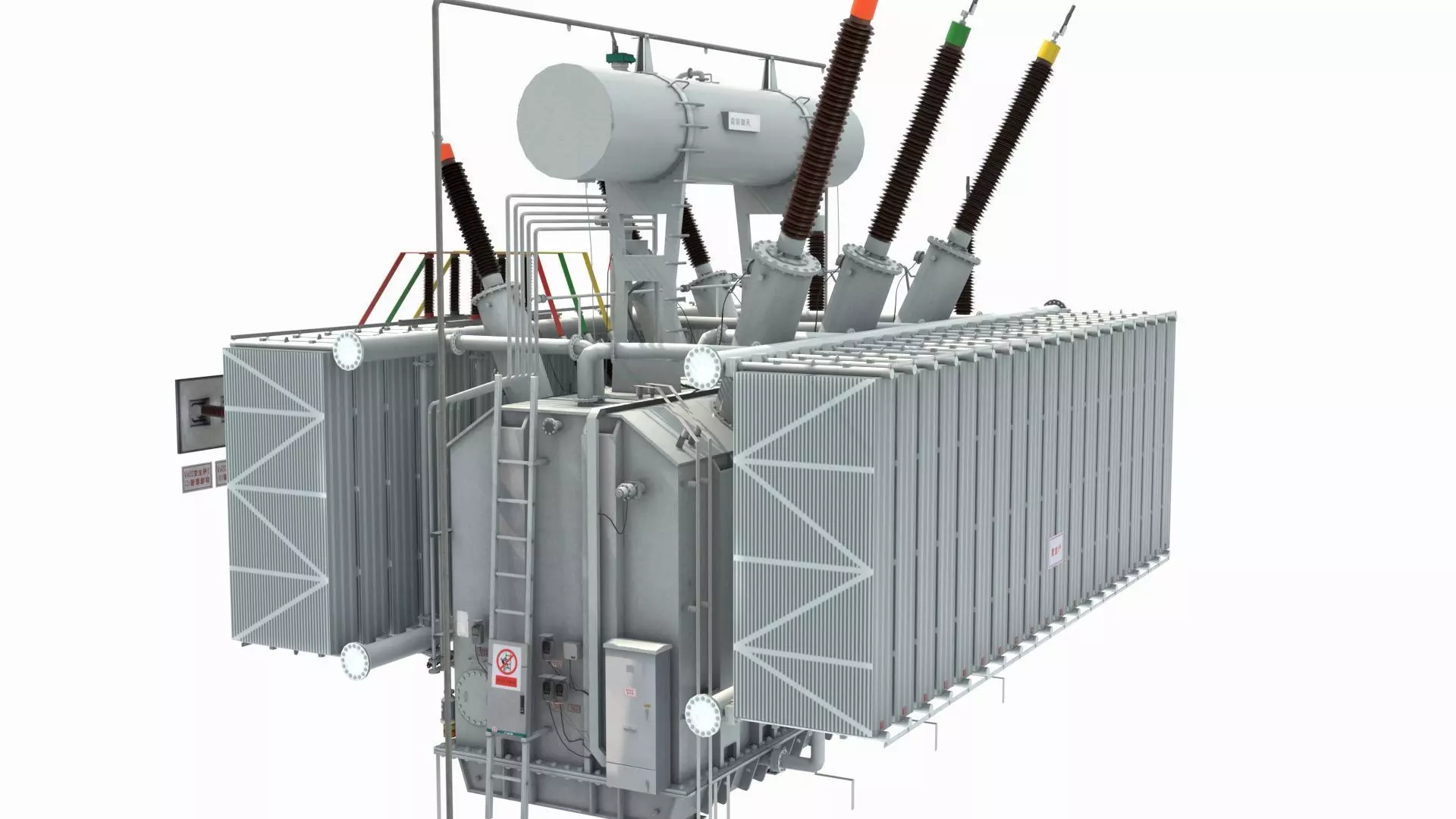 High Voltage Transformer 3D model_0