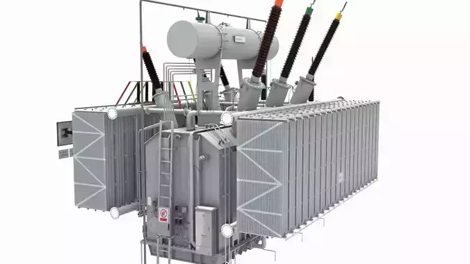 High Voltage Transformer 3D model