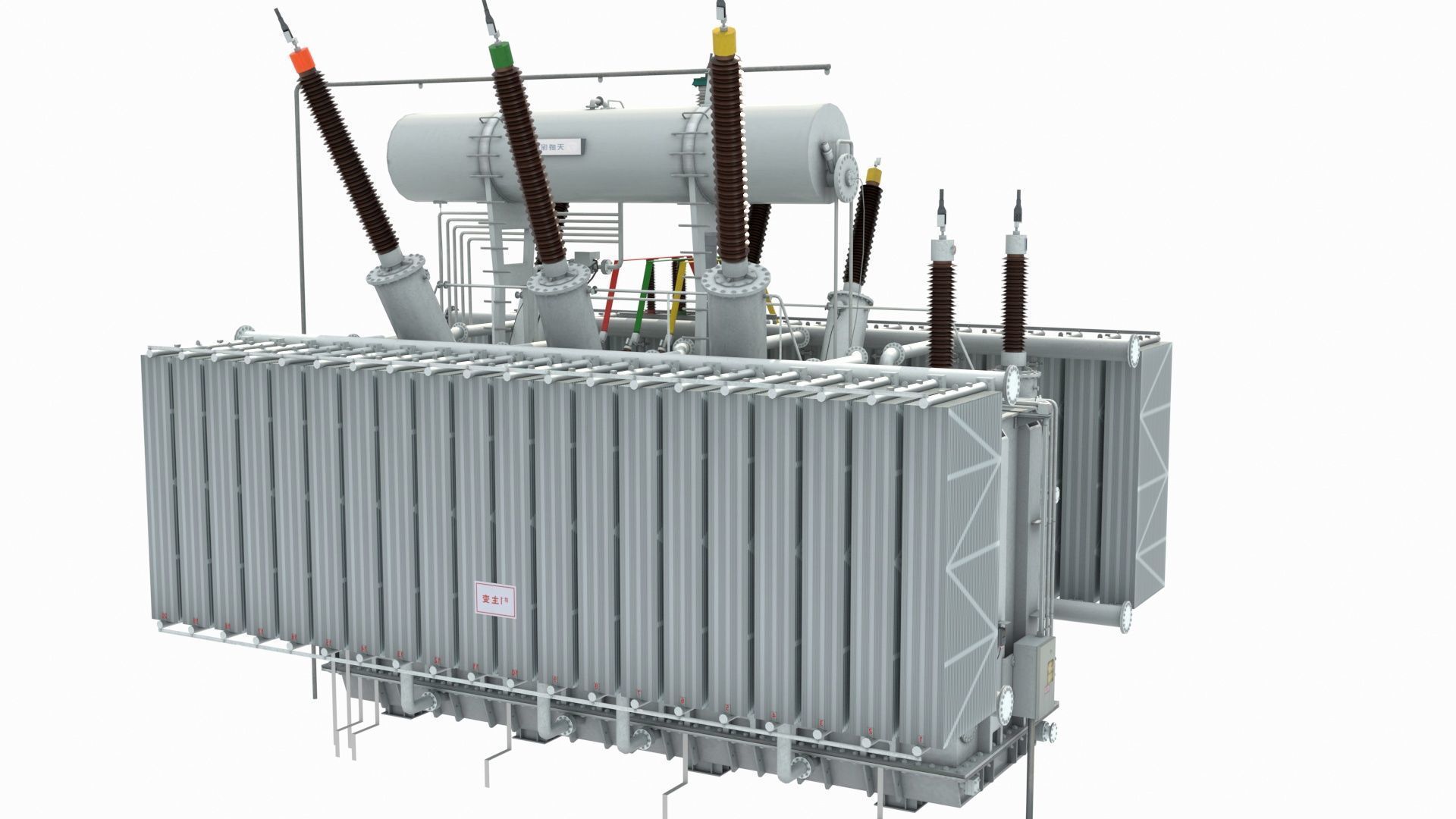High Voltage Transformer 3D model_3