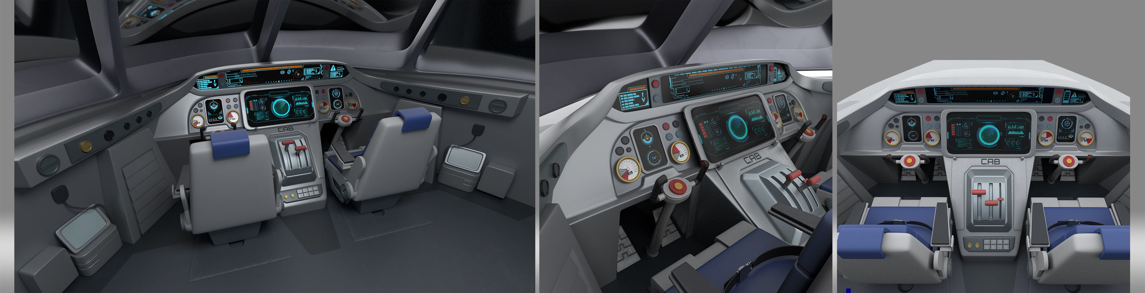 cartoon airplane 3D model_3