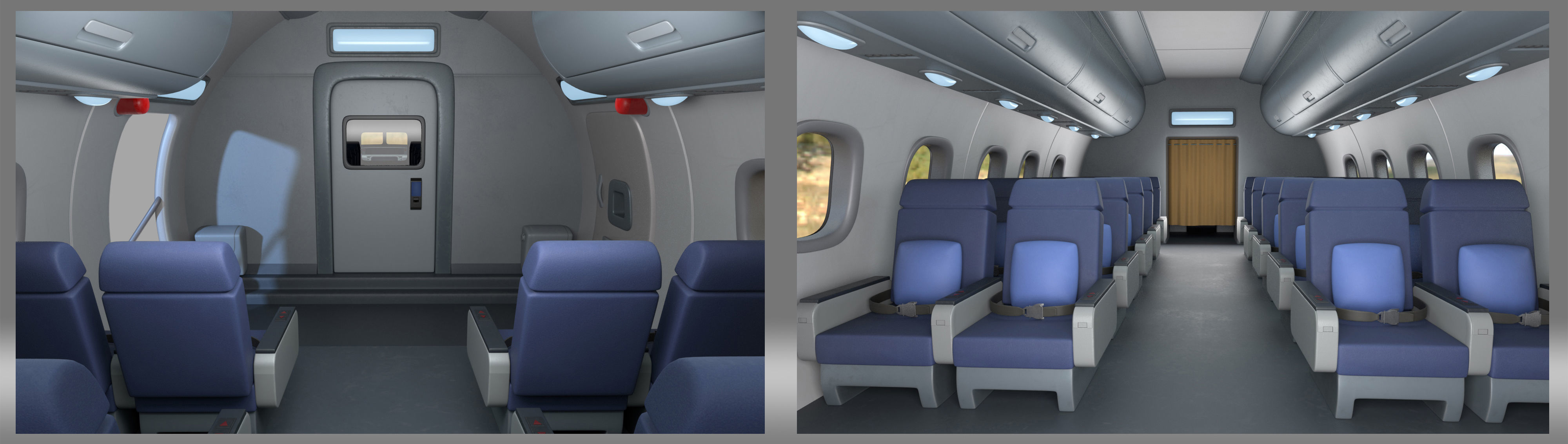 cartoon airplane 3D model_2