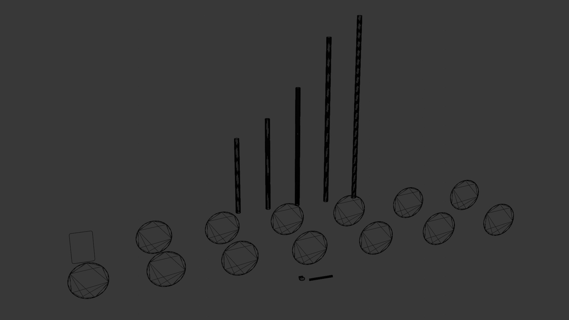 UK Traffic Signs - Positive Instruction Signs Low-poly 3D model_2