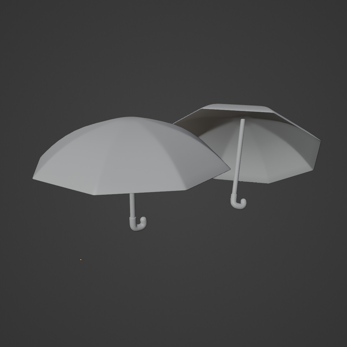 Stylized Umbrella 03 Low-poly 3D model_9