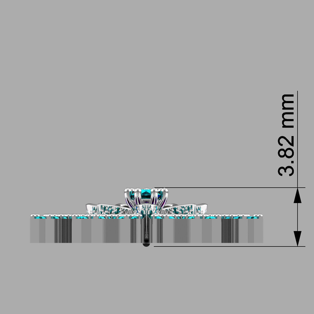 Snowflakes Pendant 3D print model_5