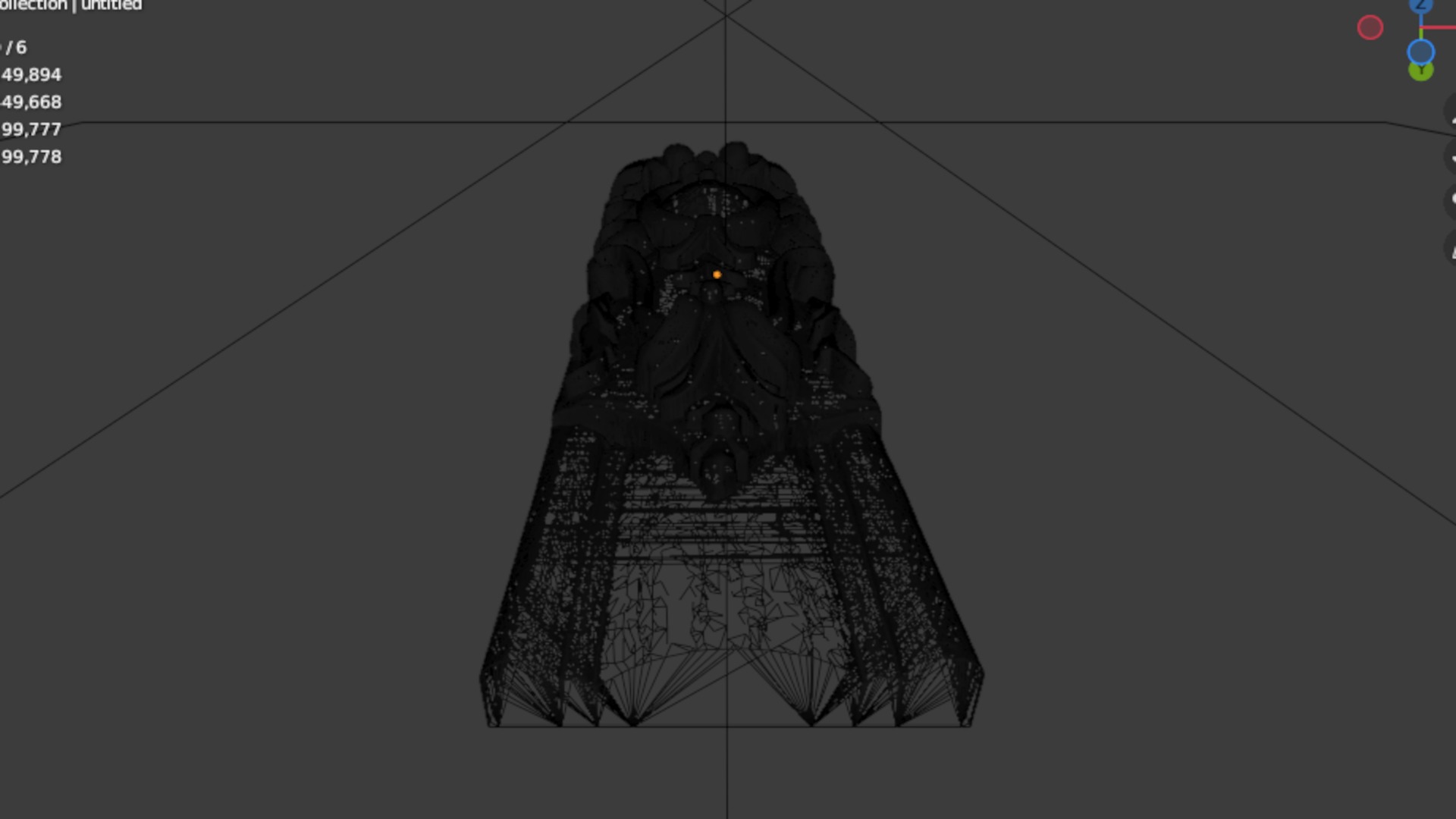 Classic decor ornament carved 12 3D model_7